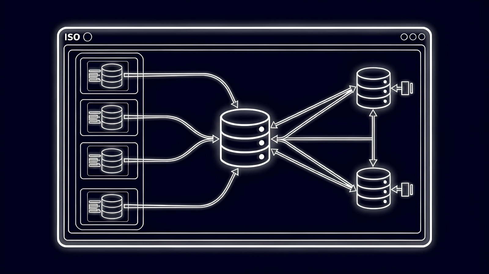 Technical schematic of a digital workforce portal architecture